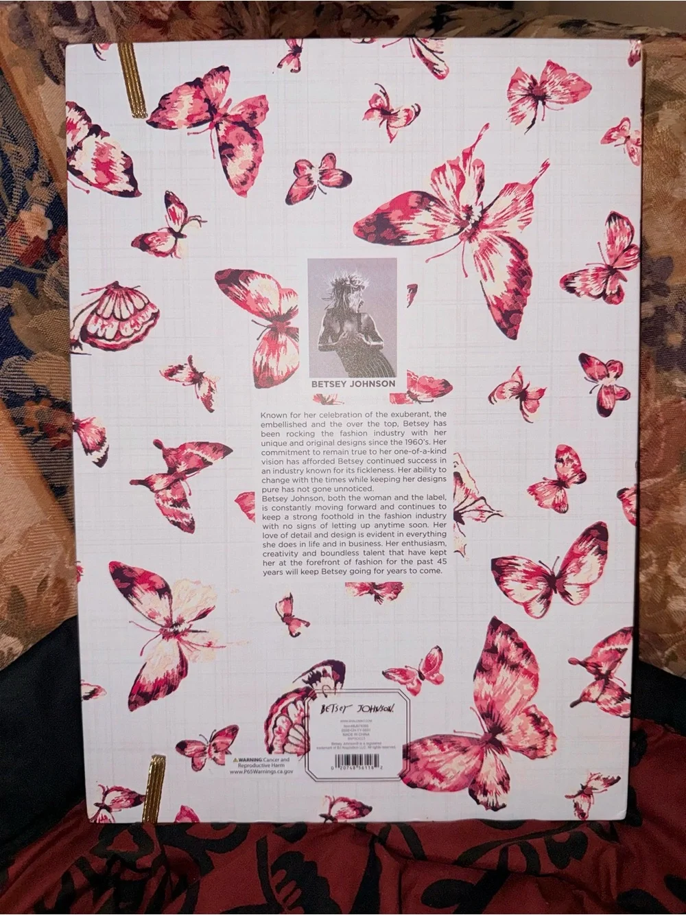🦋NEW~BETSEY JOHNSON Premium Butterfly Padfolio w/Clipboard, Notebook, & Gold Pen